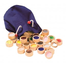 Jeu de mémoire tactile sensoriel Montessori en bois