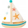 Jeu d'eau en bois - Voilier
