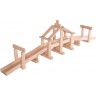 Jeu de construction en bois - Couleurs naturelles