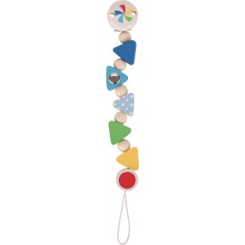 Porte sucette en bois - Couleurs en fête