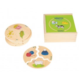 Puzzle éducatif 30 pièces en bois pour enfant - Transformation