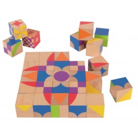 Puzzle cubes en bois - Mosaïque