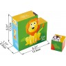 Puzzle cubes en bois - Safari
