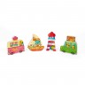 Coffret 4 puzzles en bois pour enfant - Vacances 3D