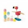 Jeu d'équilibre en bois pour enfant - Flamant rose
