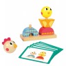 Jeu à empiler et visser en bois - Jolies poulettes