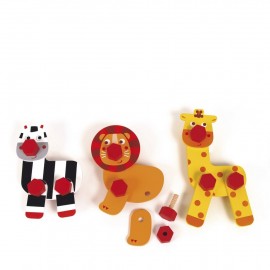 Zoo - Set de jouets en bois à empiler - L'INATELIER