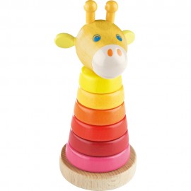 Jouet à empiler en bois - Girafe