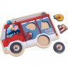 Puzzle en bois - Pompier en mission