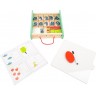 Jeu éducatif - Boîte d'apprentissage magnétique en bois