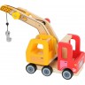Camion grue en bois