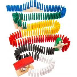 Circuit de domino 490 pièces en bois