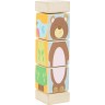 Jeu d'éveil - Jouet de motricité en bois - Cubes rotatif animaux