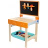 Établi de bricolage en bois avec table à dessin pour enfant