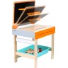 Établi de bricolage en bois avec table à dessin pour enfant