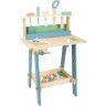 Établi en bois pour enfant couleurs pastel