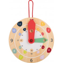 Horloge éducative en bois