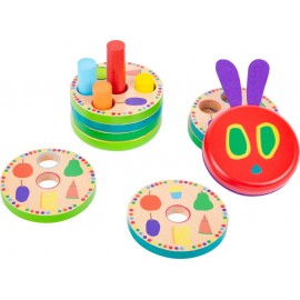 Jouet à empiler en bois pour bébé - Chenille