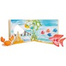Livre d'éveil en bois pour bébé - Vie sous la mer