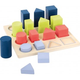 Puzzle éducatif en bois - formes géométriques