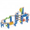 Circuit à billes en bois pour enfant - Montagnes russes
