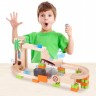 Circuit à billes en bois pour enfant - Élévateur