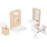 Accéssoires pour maison de poupée - Ensemble mobilier scandinave en bois