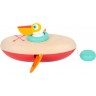Jeu d'eau en bois pour enfant - Pélican rameur