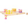 Jeu des petits chevaux en bois - Jolies princesses Jeu des petits chevaux en bois - Jolies princesses