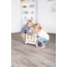 Chariot de marche en bois pour bébé - Arc-en-ciel