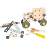 Kit de construction en bois couleurs gris-jaune