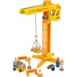 Grue de chantier en bois pour enfant