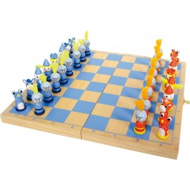 Jeu d'échecs en bois - Médiéval