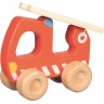 Véhicule pompier en bois