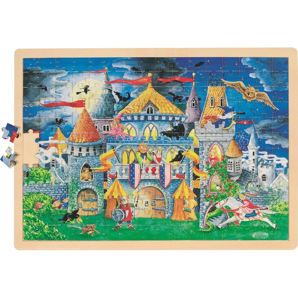 Puzzle 192 pièces en bois pour enfant - Vie de château
