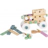 Kit de construction en bois couleurs pastel