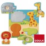 Puzzle en bois 4 pièces - Animaux d'Afrique