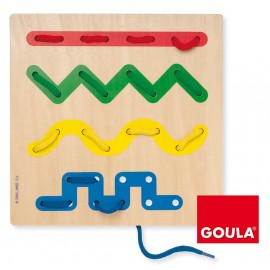 Initiation à l'écriture - Laçage - Jeu éducatif en bois