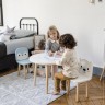 Table et 2 chaises en bois pour enfant - Banquise