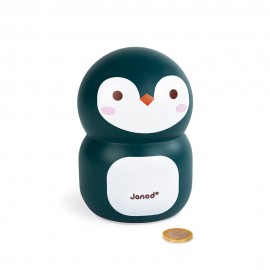 Tirelire Pingouin en bois pour enfant