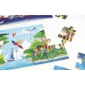 Puzzle 45 pièces en bois pour enfant - Des profondeurs marines au cosmos