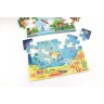 Puzzle 45 pièces en bois pour enfant - Des profondeurs marines au cosmos
