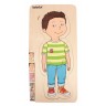 Puzzle éducatif 29 pièces en bois pour enfant - À la découverte du corps humain