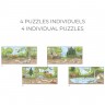 Puzzle 40 pièces en bois pour enfant - Qui se cache sous nos pieds