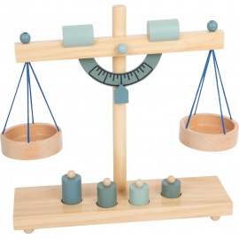 Balance à plateaux en bois pour enfant