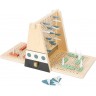 Jeu de bataille navale en bois pour enfant