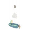 Mobile en bois pour bébé - La tête dans les nuages