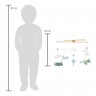 Mobile en bois pour bébé - La tête dans les nuages