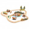 Circuit de Train en Bois pour Enfant - En Forêt