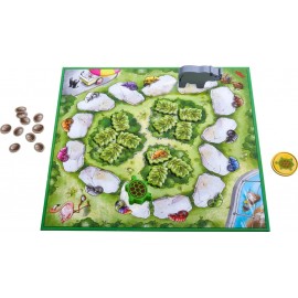 Coffret multi-jeux en bois et carton pour enfant - Animaux du zoo